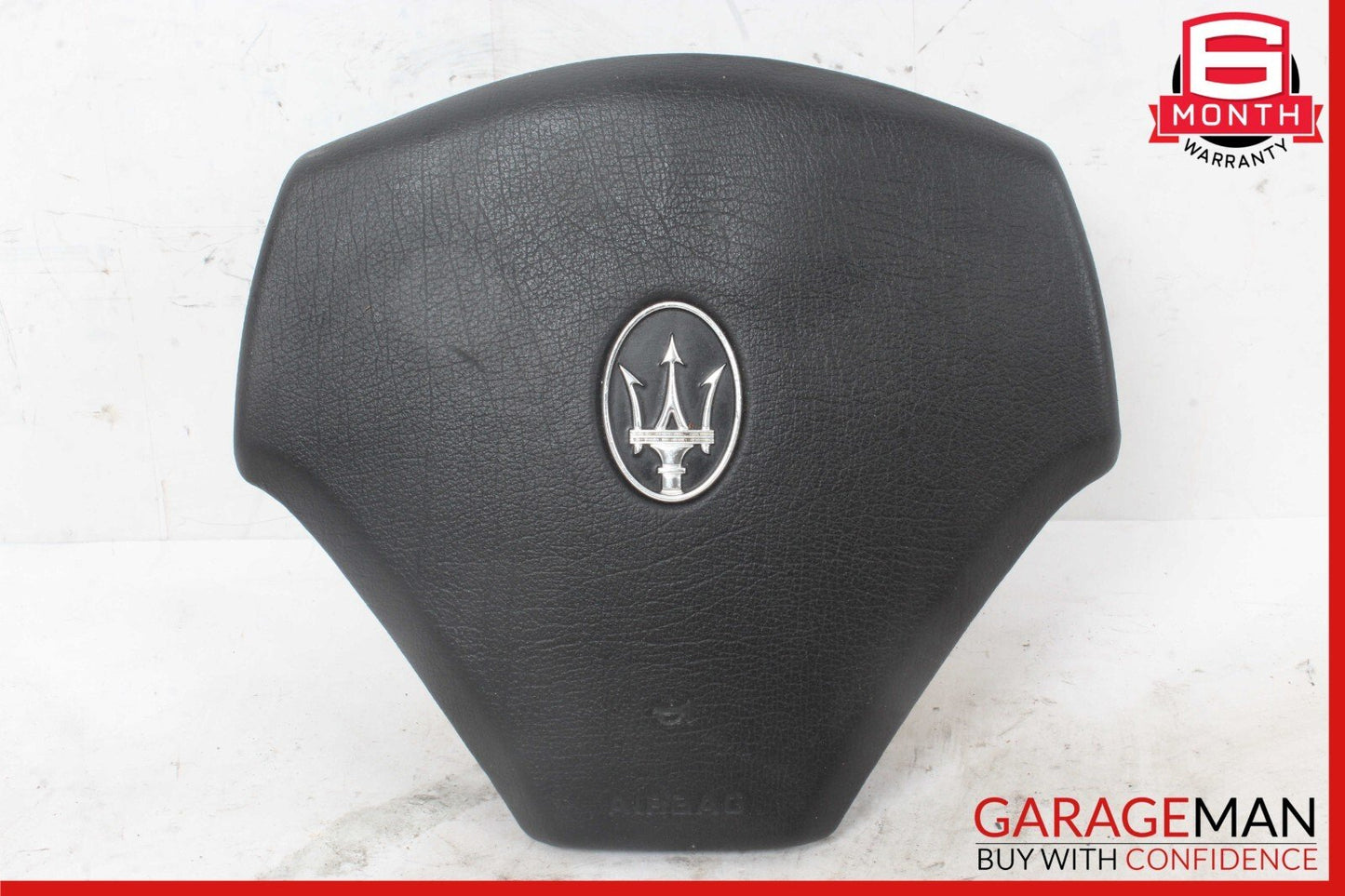 03-13 Maserati Quattroporte M139 Steering Wheel Air Bag Airbag Black OEM