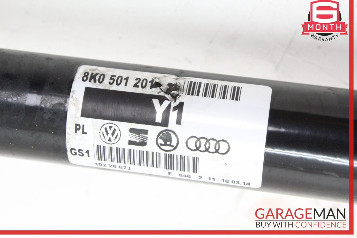 2010-2016 Audi A4 S4 Rear Left Driver Side CV Axle Shaft 8K0501201 OEM