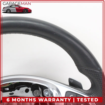 2015-2020 Mercedes W205 C300 Sport Steering Wheel w/ Paddle Shifters OEM