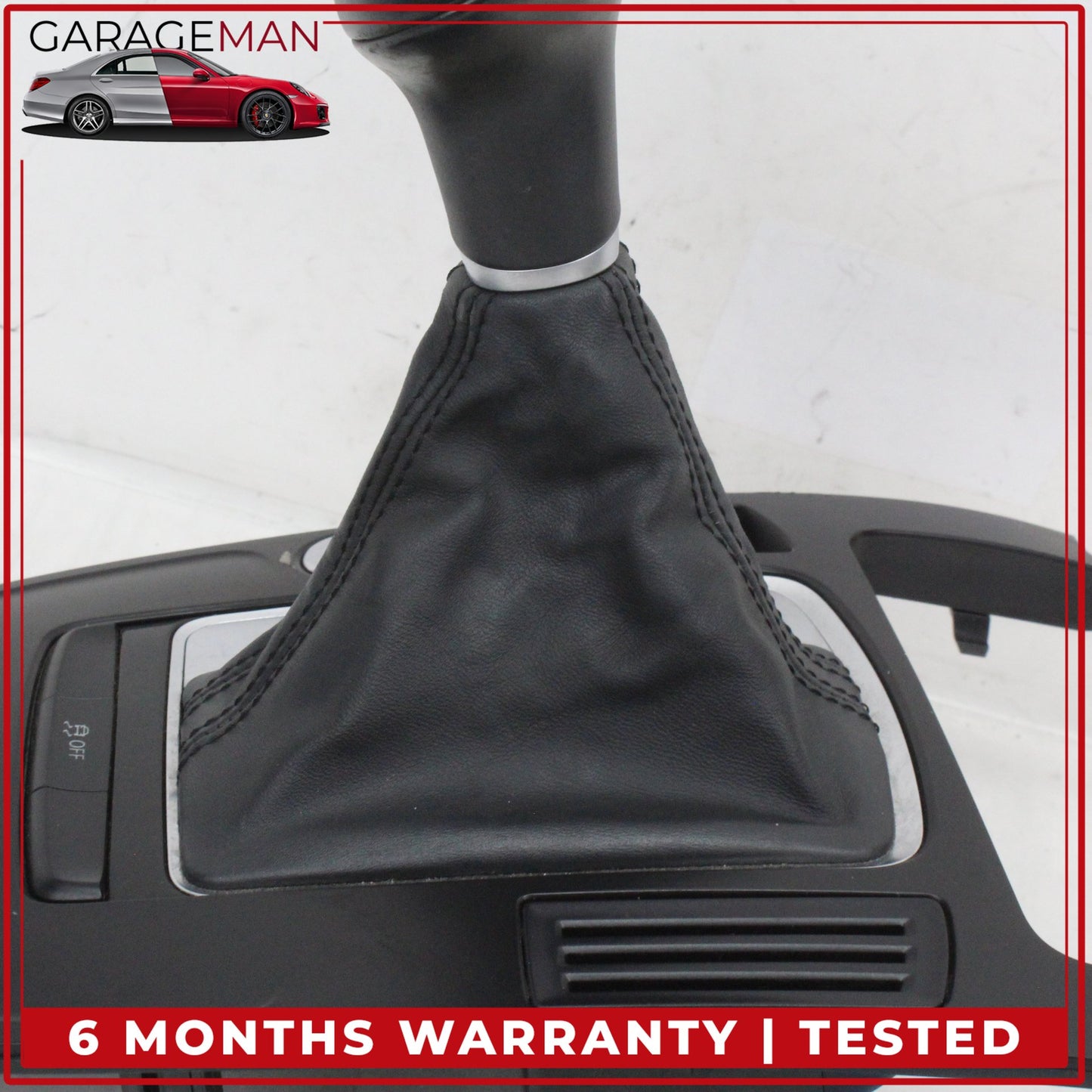 2009-2016 Audi A4 Front Center Console Shifter Knob Boot Trim w/ Switches OEM