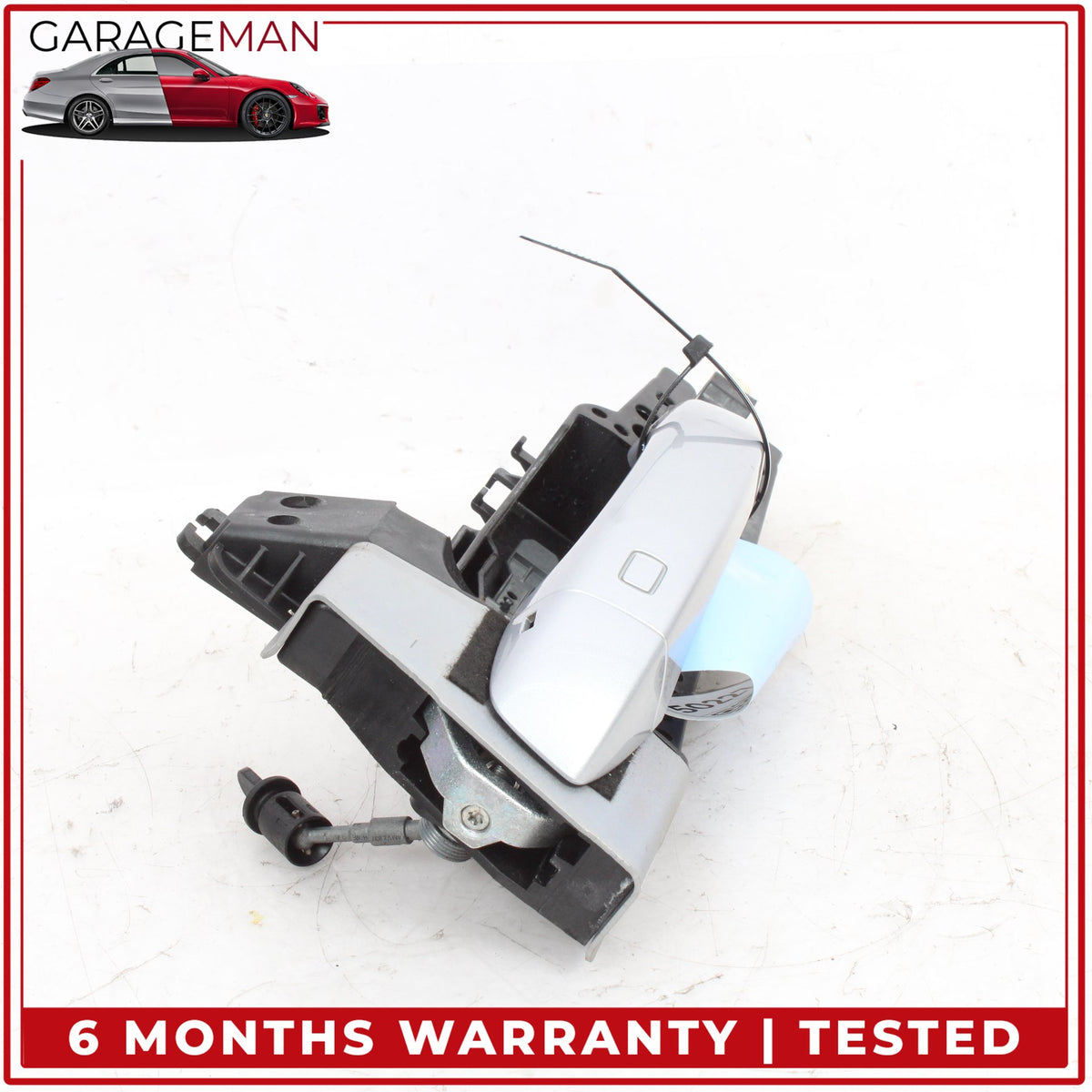 2017-2024 Audi Q7 Front Left Side Exterior Door Handle Silver 4M1837885A OEM