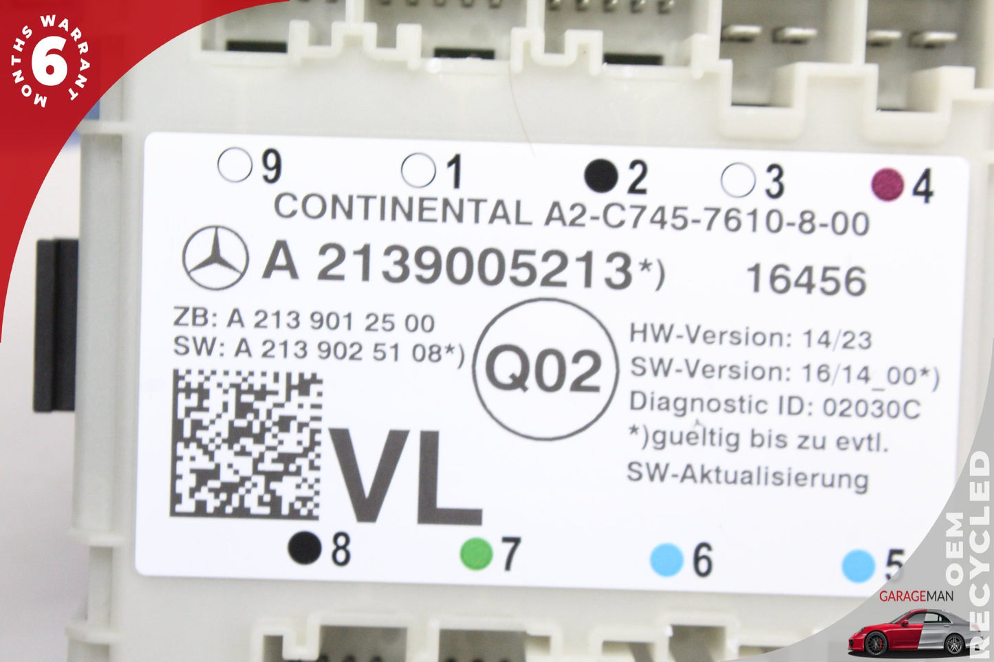 17-19 Mercedes-Benz E400 W213 Wagon Left Front Door Control Module 2139005213 OEM