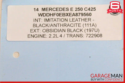 10-16 Mercedes W212 E250 Front Right Side Wheel Spindle Knuckle Hub OEM