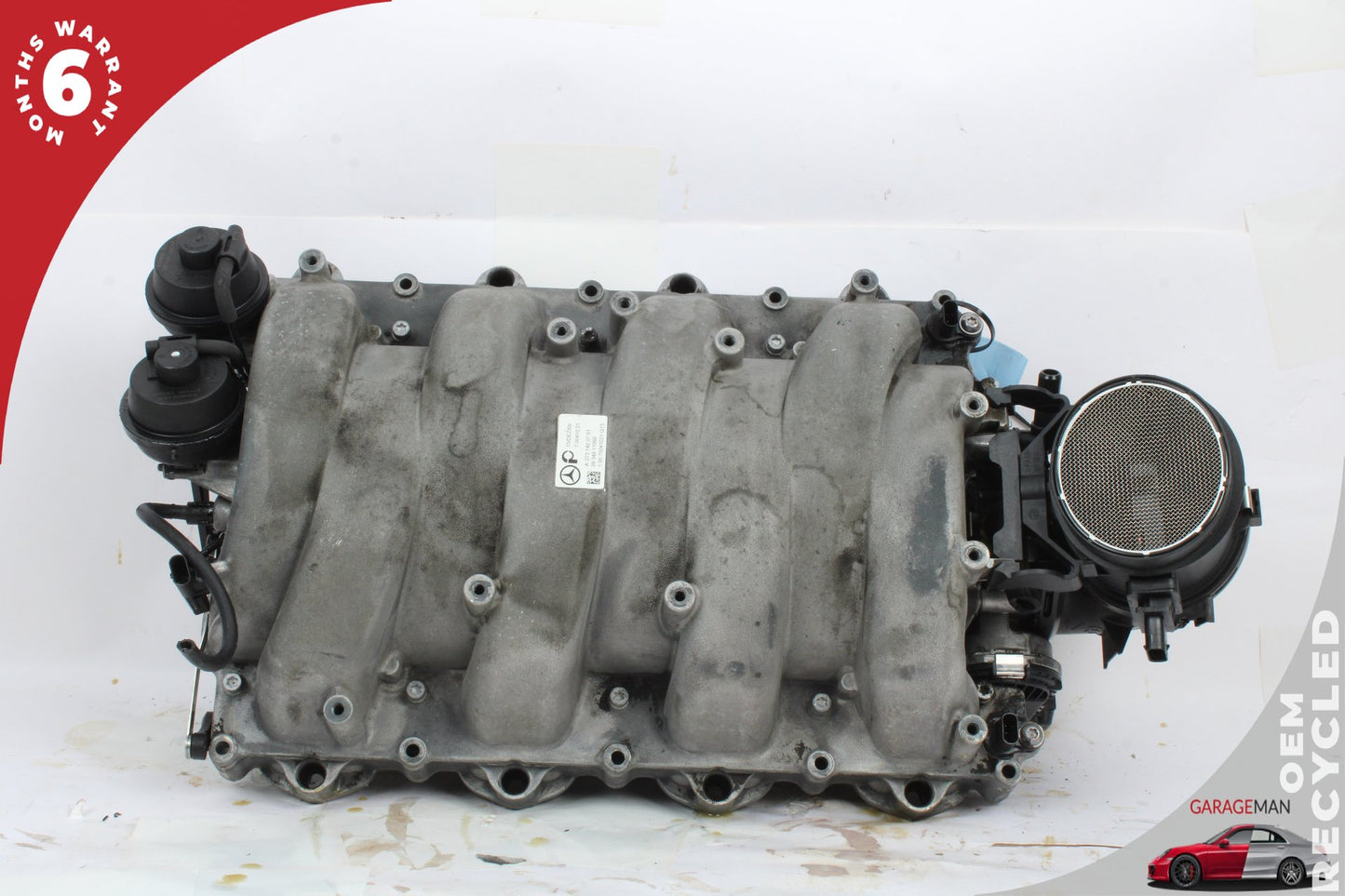 2007-2012 Mercedes W221 S550 Engine Intake Manifold w/ Mass Air Flow Sensor OEM