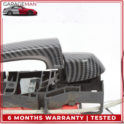 2012-2018 BMW 328i F30 Front Right Exterior Door Handle Carbon Fiber 7321640 OEM