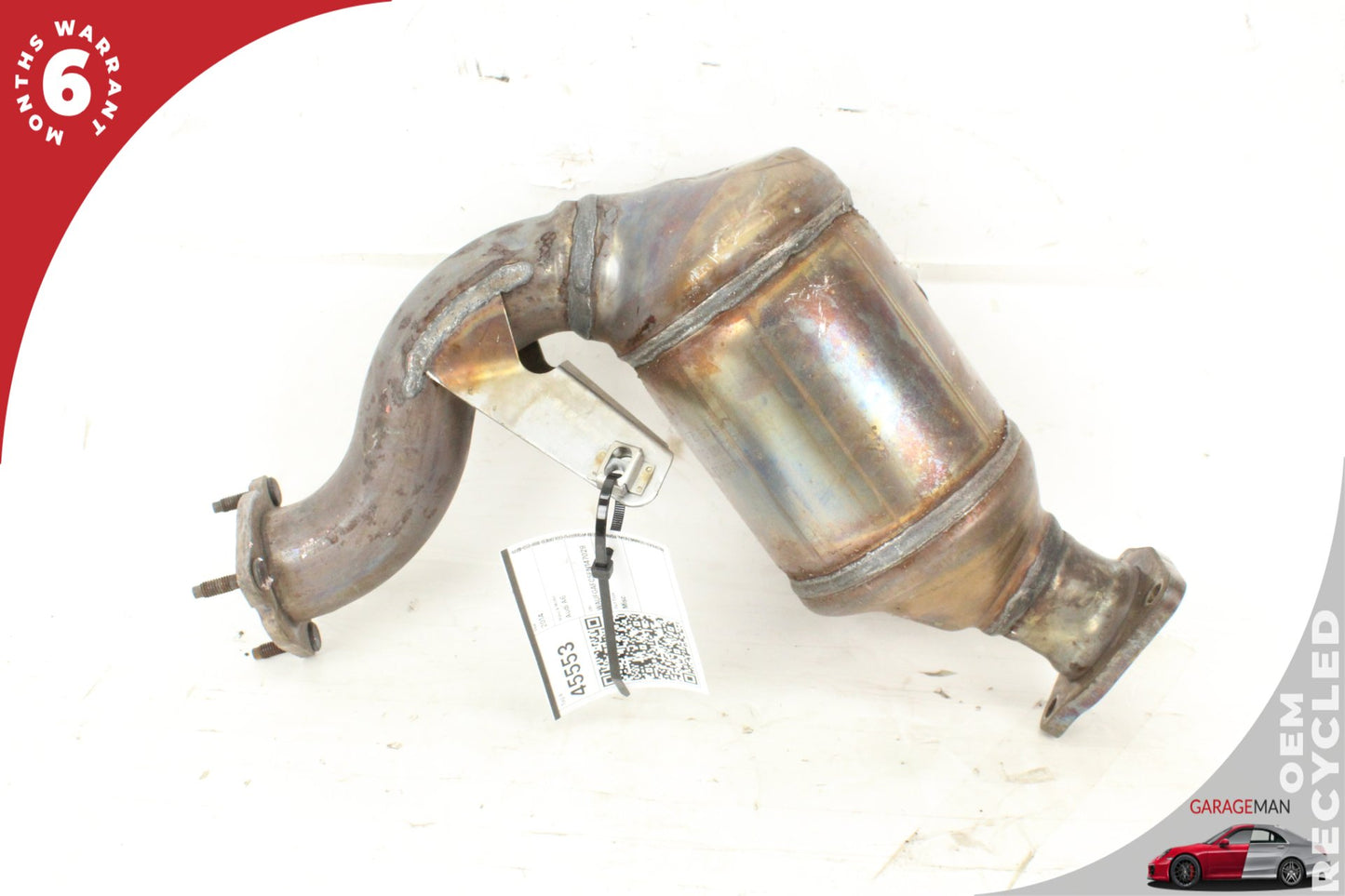 2012-2015 Audi A6 A7 A8 3.0L Left Driver Side Exhaust Downpipe 4G0131703AF OEM