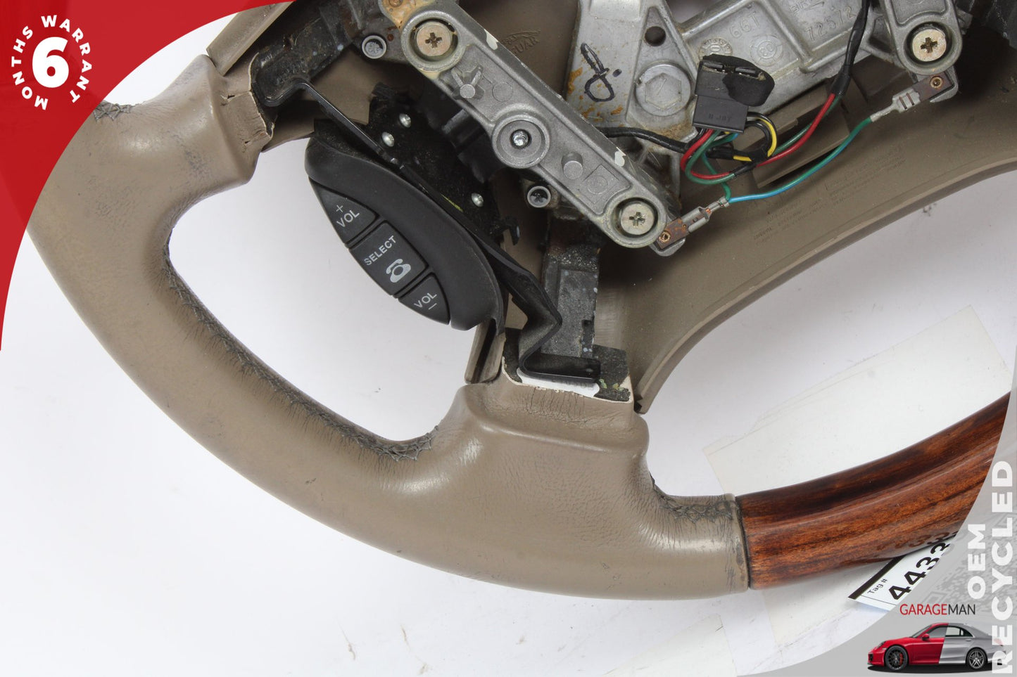 2003-2006 Jaguar XK8 X100 Steering Wheel w/ Switches HJE9181AA OEM