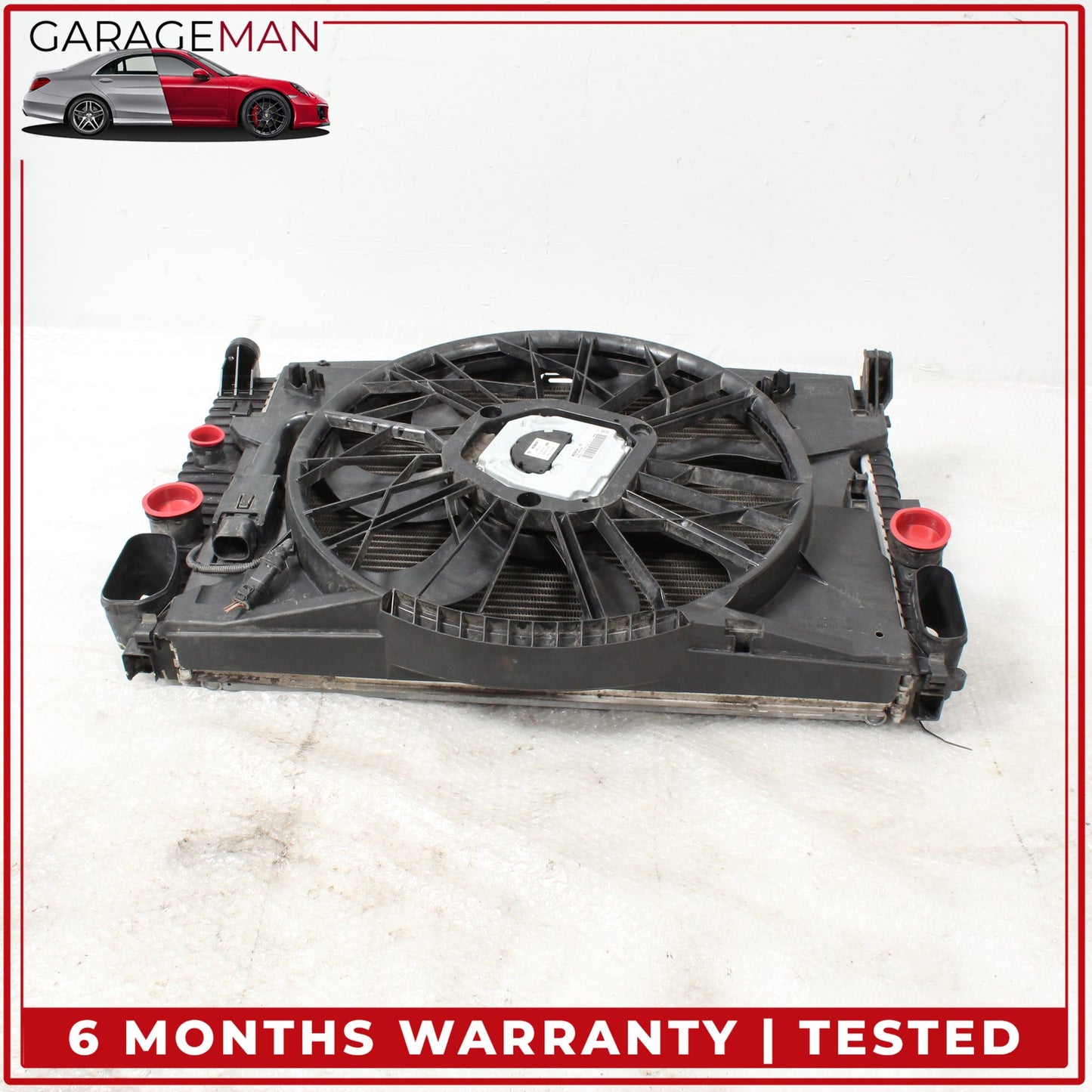 2003-2009 Mercedes W211 E350 Engine Radiator Cooling Fan Motor Assembly OEM