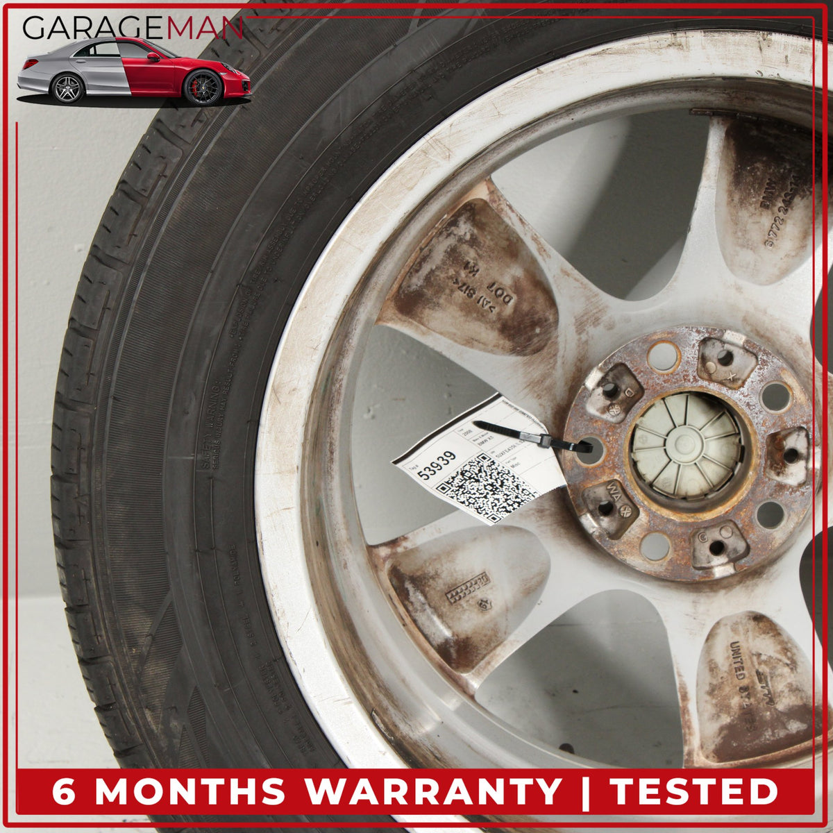2007-2013 BMW X5 E70 Front or Rear Wheel Rim w/ Tire 8.5JX18EH2 IS46 6772243 OEM