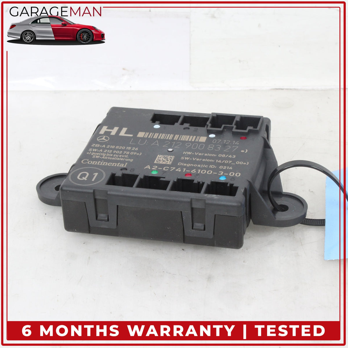 2008-2018 Mercedes W212 E400 Rear Left Side Door Control Module 2129008327 OEM