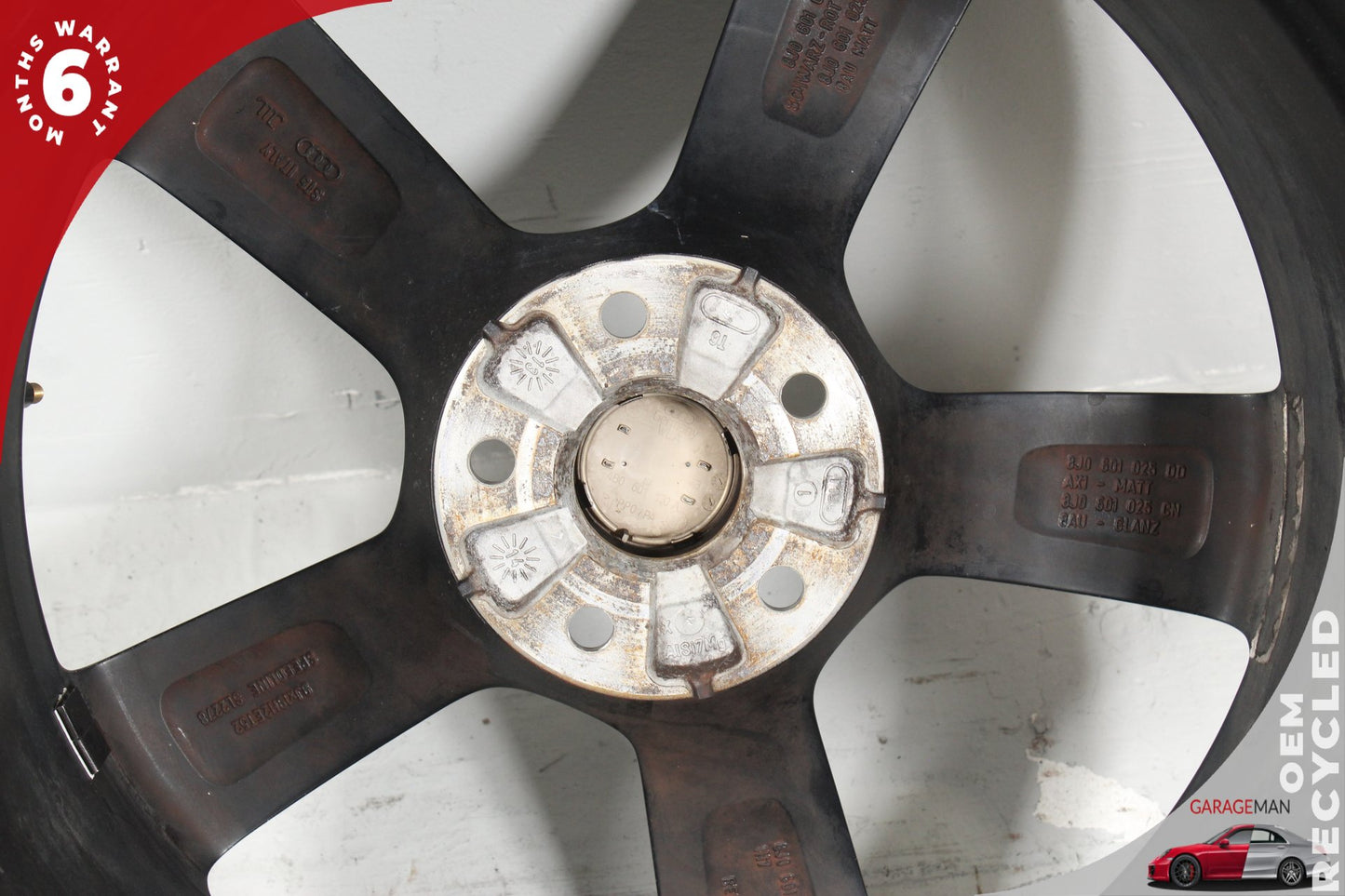 2006-2014 Audi TT Front or Rear 5 Spoke Wheel Rim 9JX19H2 ET52 8J0601025DB OEM