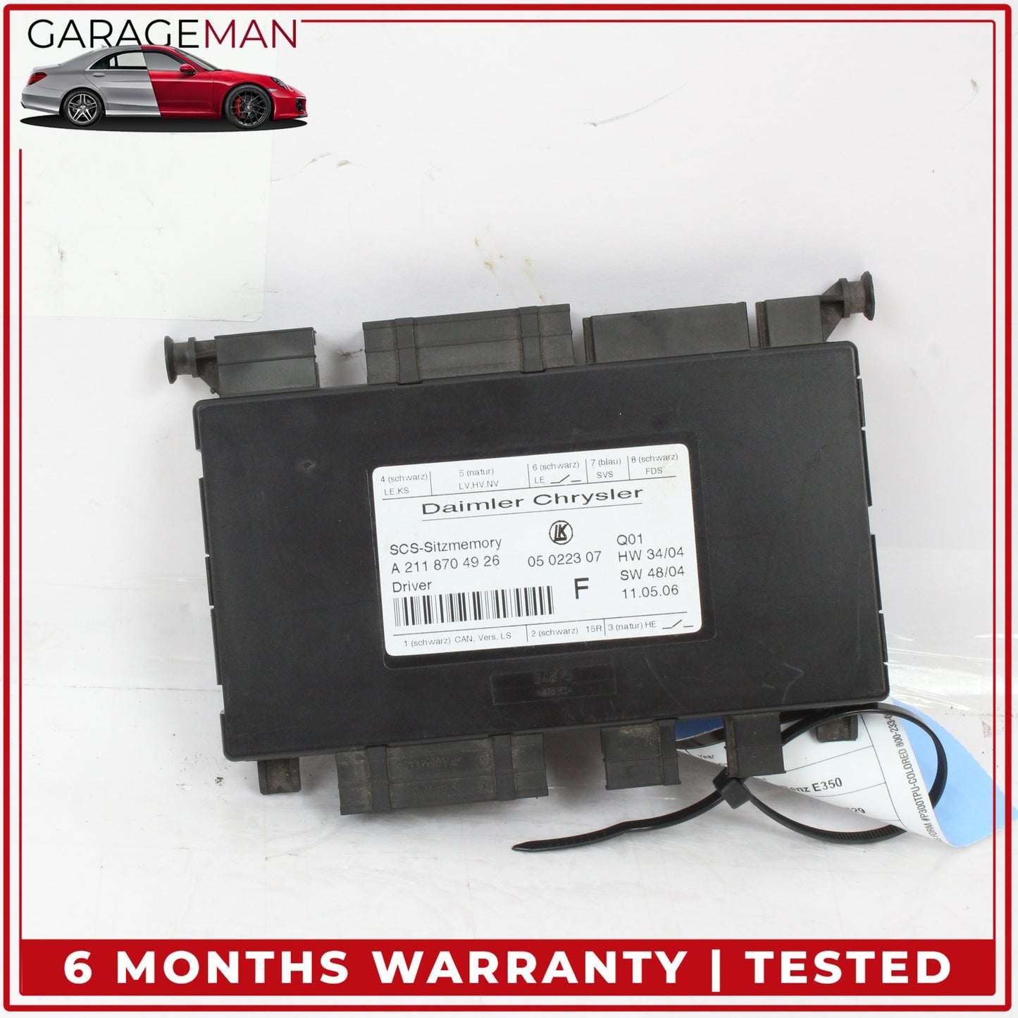 2003-2012 Mercedes W211 E350 GL450 Front Left Seat Control Module 2118700526 OEM