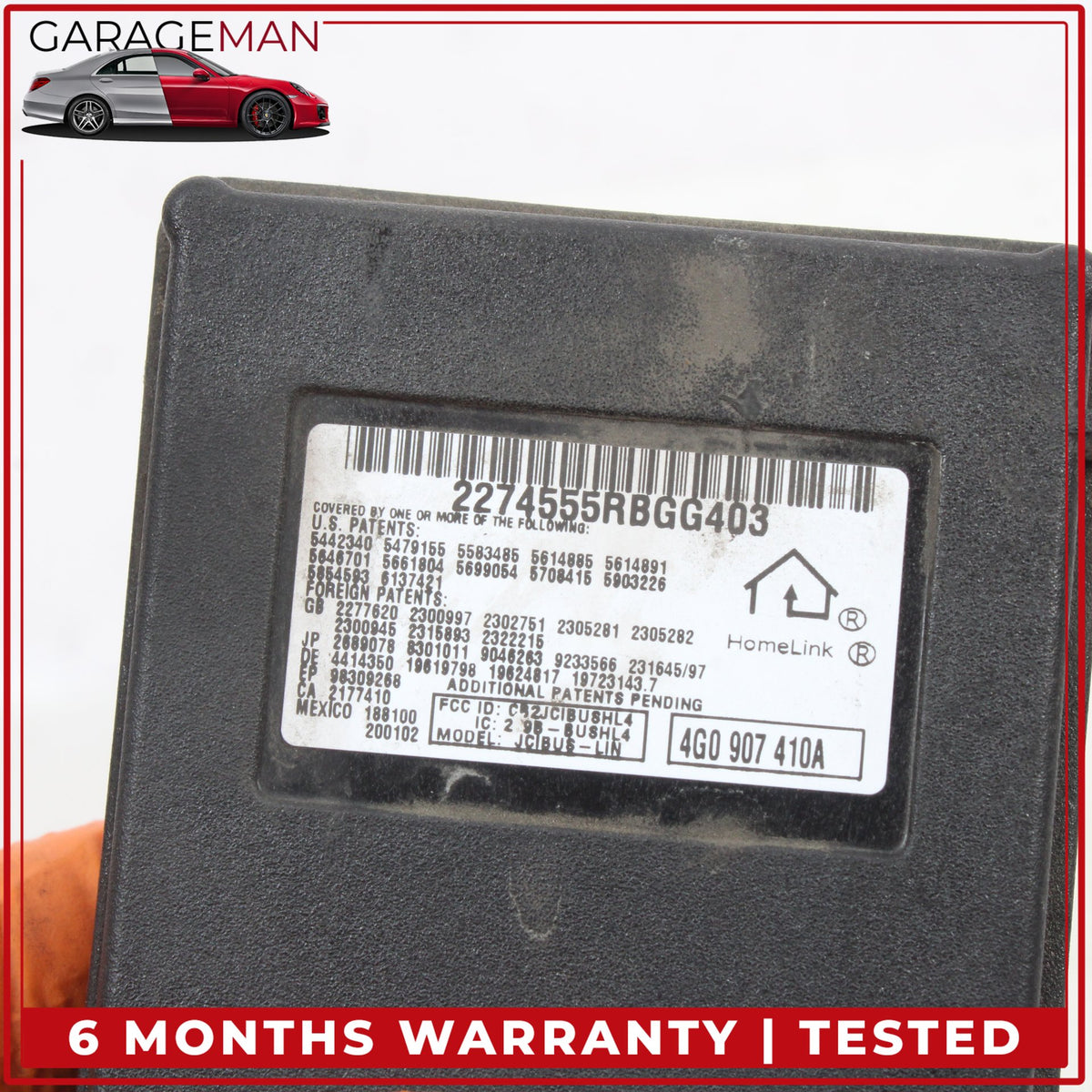 2011-2018 Audi A8 A6 A7 Q5 SQ5 Homelink Garage Door Opener Module 4G0907410A OEM
