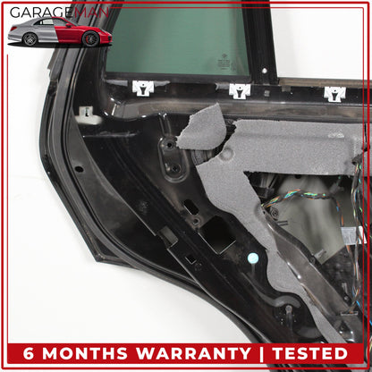 2007-2013 BMW X5 E70 Rear Left Side Door Shell Black w/ Window Regulator OEM