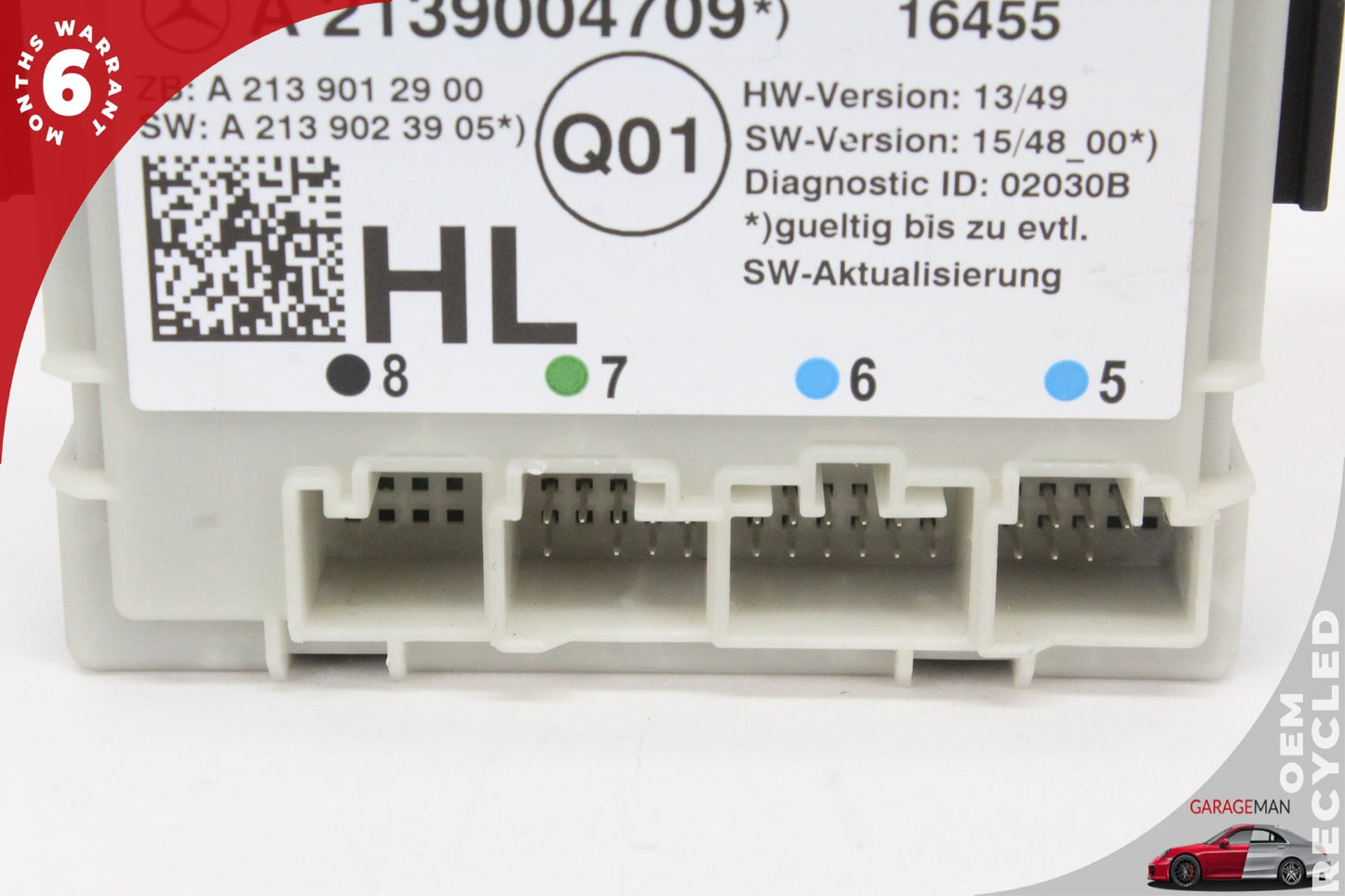 17-19 Mercedes-Benz E400 W213 Wagon Left Rear Door Control Module 2139004709 OEM