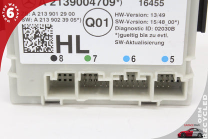 17-19 Mercedes-Benz E400 W213 Wagon Left Rear Door Control Module 2139004709 OEM