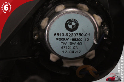 2012-2020 BMW 430i F36 Front Left Side Door Tweeter Speaker w/ Trim 9220750 OEM