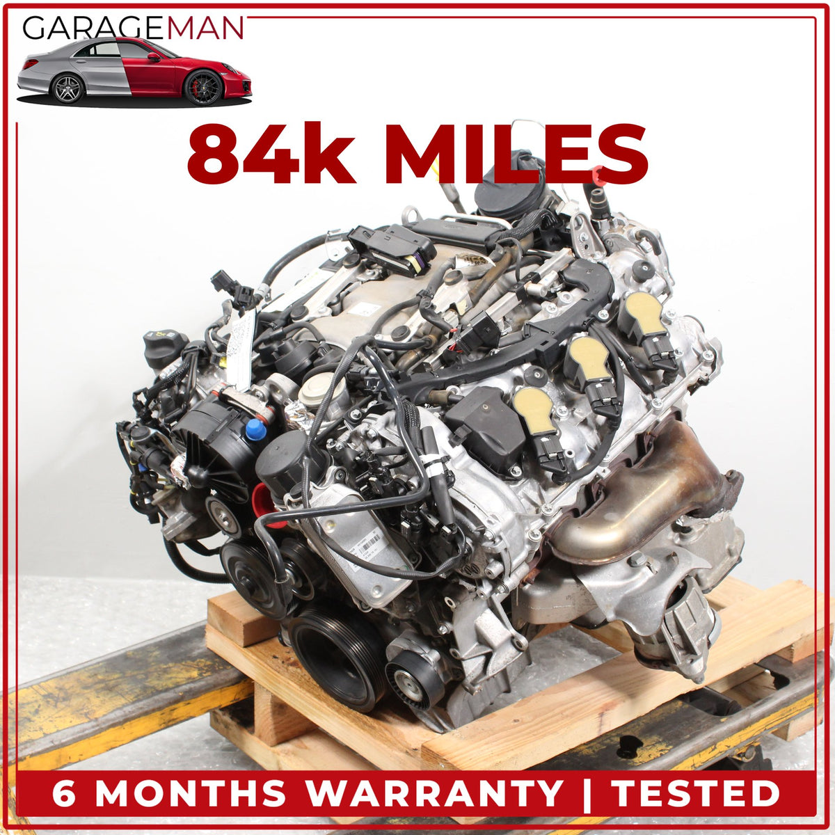 2006-2011 Mercedes W204 C300 SLK300 RWD 3.0L M272 Engine Motor Assembly OEM 84K