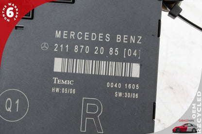 03-09 Mercedes E350 W211 Right Front Door Control Module 2118702085 OEM