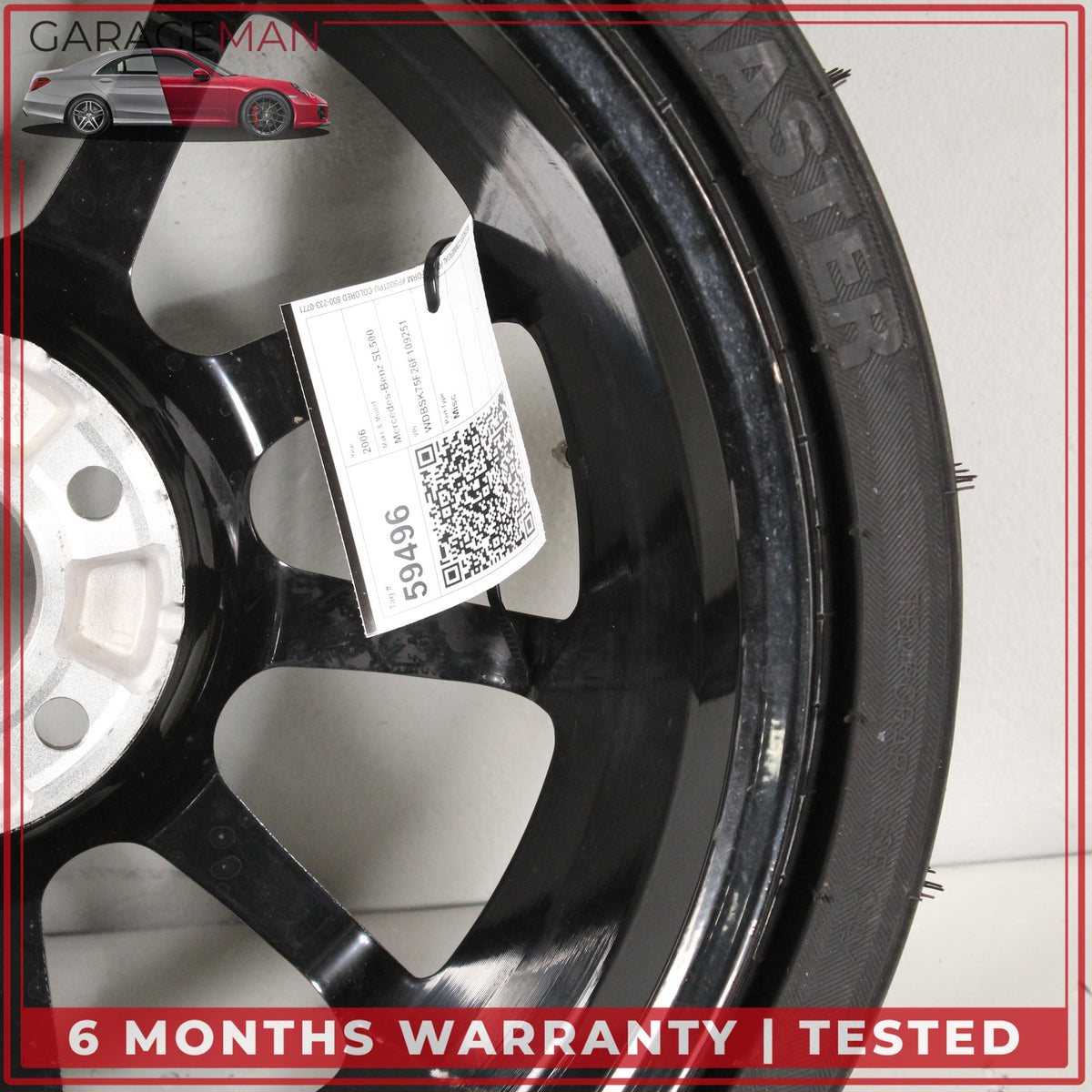 2003-2012 Mercedes R230 SL500 Emergency Spare Tire Wheel Donut Rim 17" 17 OEM