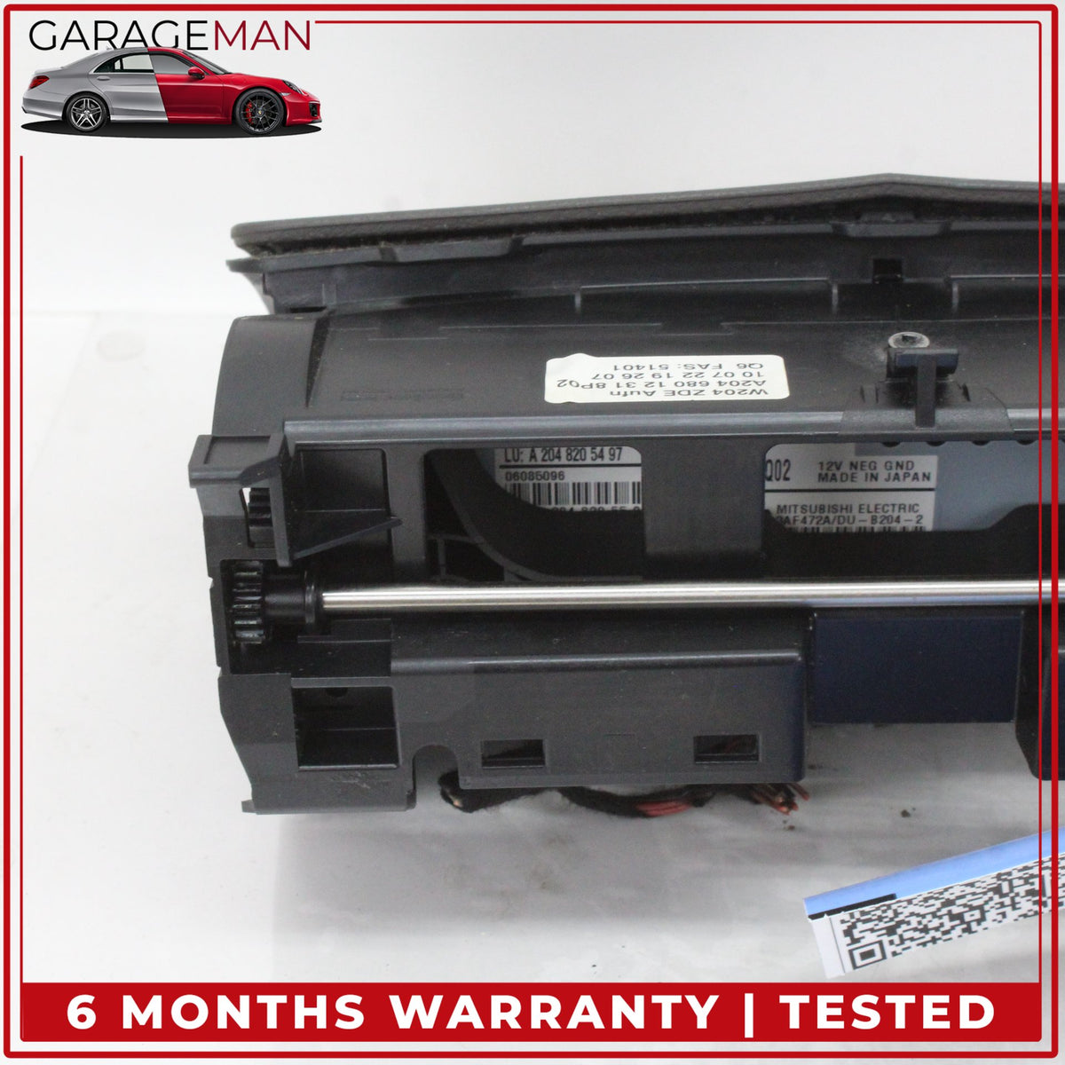 2008-2011 Mercedes W204 C300 Front Dash Display Screen Monitor w/ Cover OEM