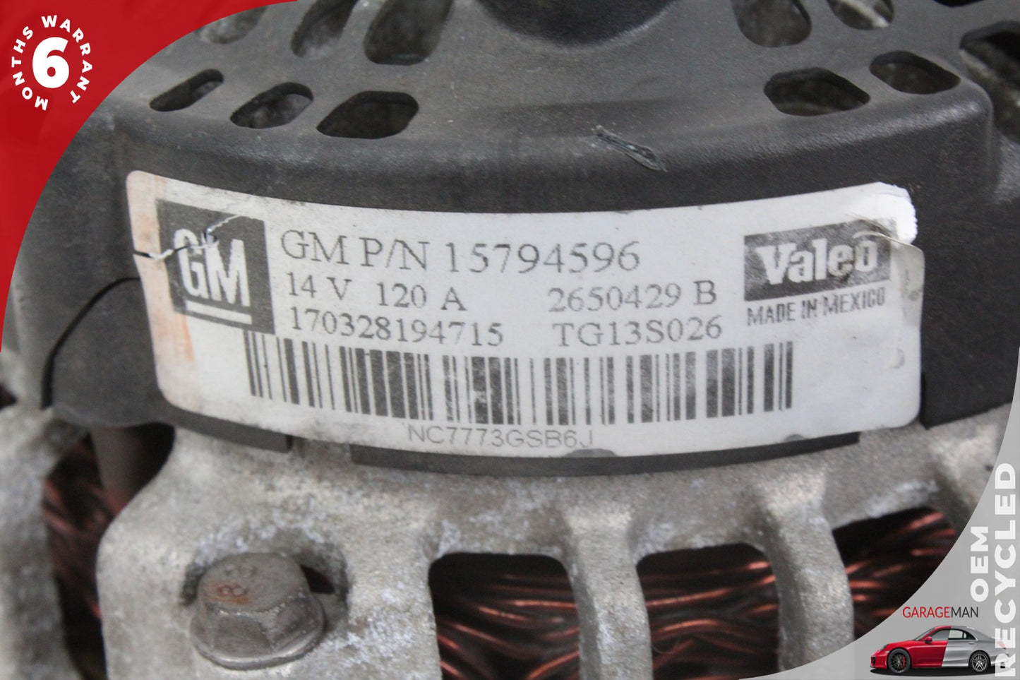 2006-2010 Pontiac Solstice Saturn Sky Alternator Generator 15794596 OEM