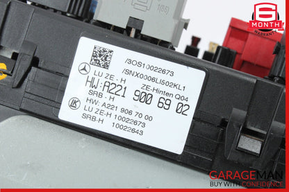 2010-2014 Mercedes-Benz S500 W221 Rear Trunk Fuse Box Relay 2219006902 OEM