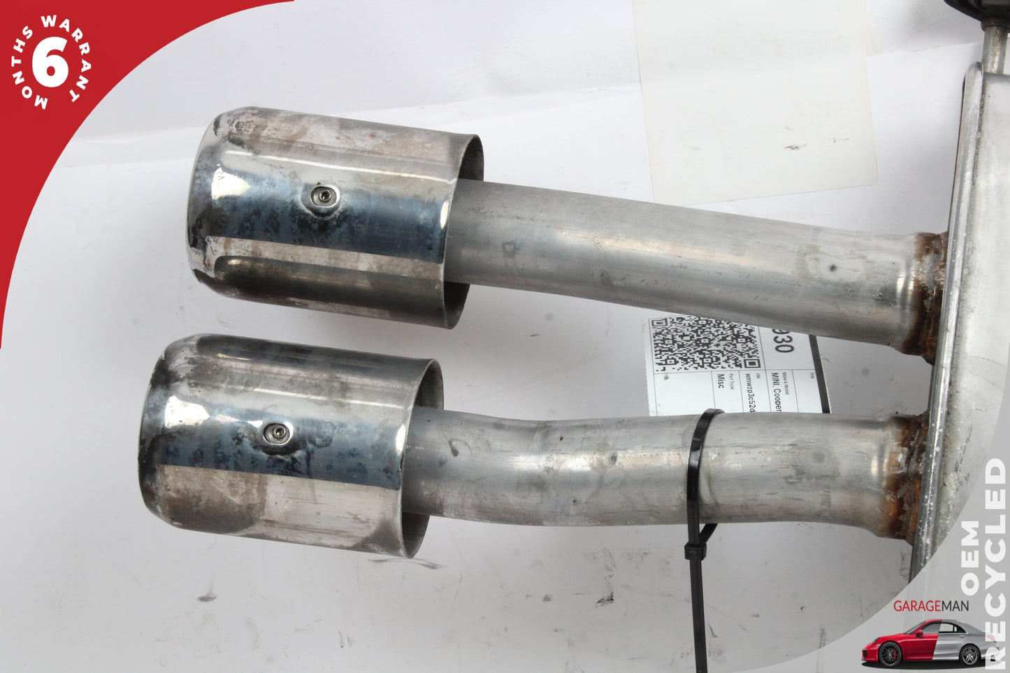 2009-2015 Mini Cooper Exhaust Muffler Pipe End Section w/ Twin Tips 2756514 OEM