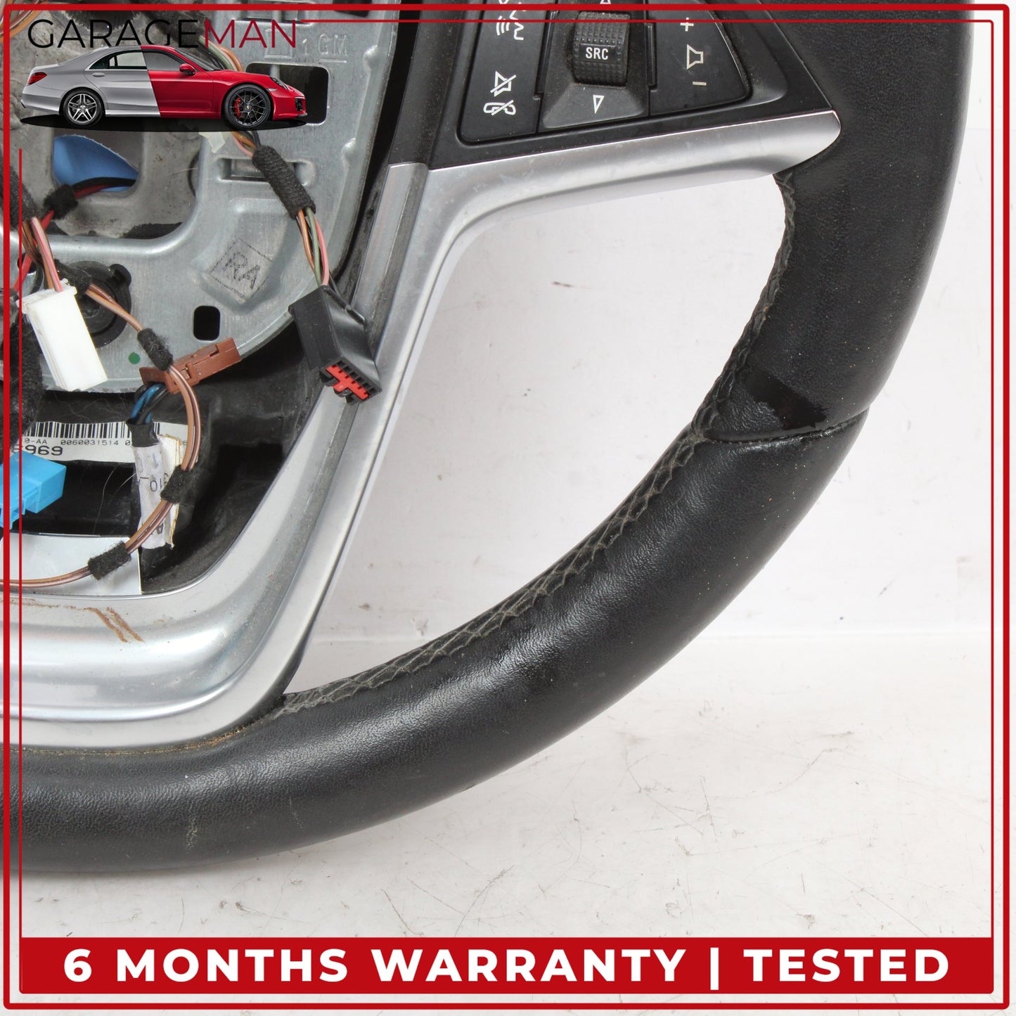 2016-2019 Buick Cascada Heated Black Leather Steering Wheel 13496969 OEM
