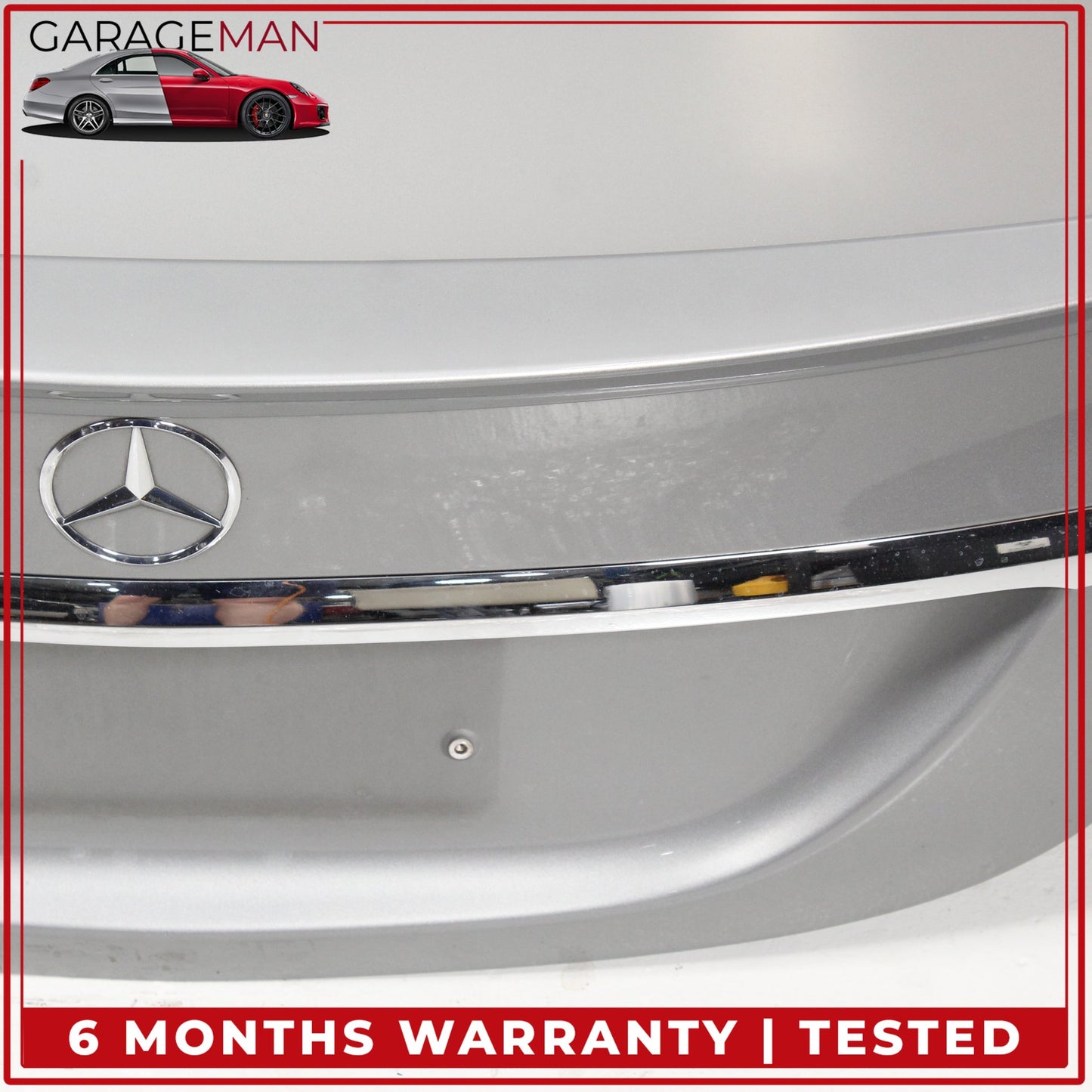 2015-2021 Mercedes W205 C300 Sedan Rear Trunk Lid Panel Silver Metallic OEM