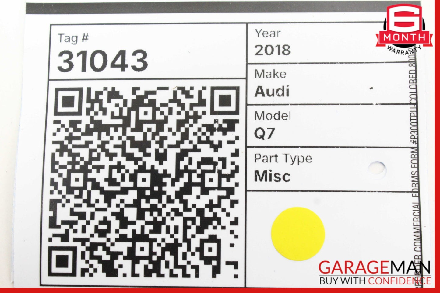2017-2019 Audi Q7 Front Dash Multifunction Control Switch 4M0925301K Genuine