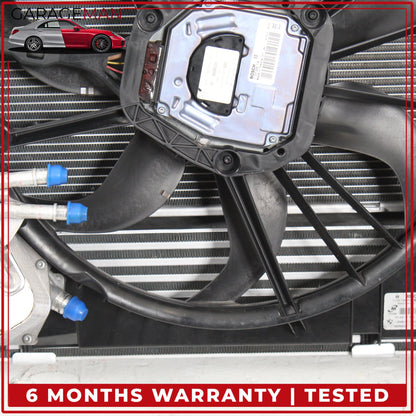 2007-2011 BMW 335i E90 Engine Radiator Cooling Fan Motor Assembly OEM w/ VRSF Intercooler