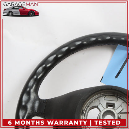 1998-2001 Porsche 911 Carrera 996 Steering Wheel Leather Black 99334780464 OEM