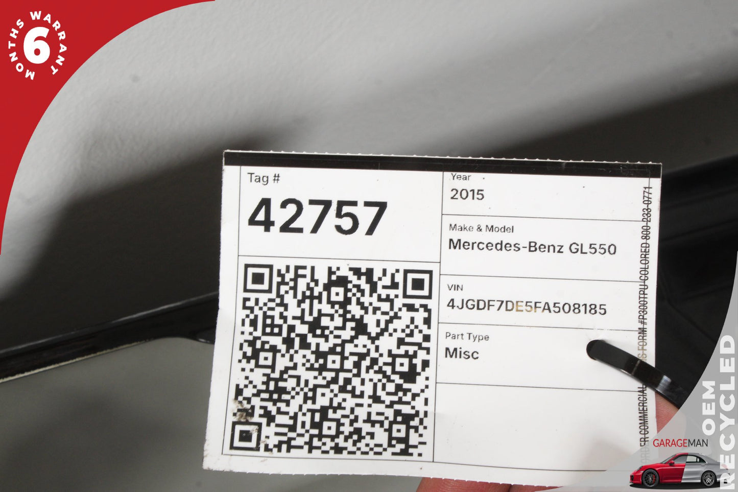 2013-2019 Mercedes X166 GL550 GL450 Left Driver Side Fender Assembly OEM
