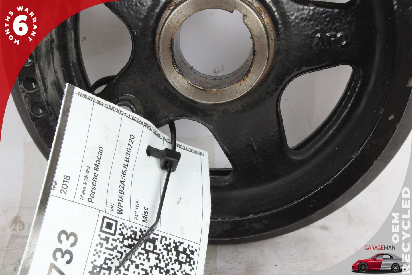 2015-2018 Porsche Macan 95B Crank Shaft Pulley Harmonic Dampener 8PN035095 OEM