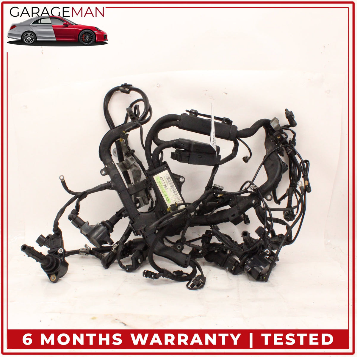 2006-2009 Mercedes W203 C230 Engine Wiring Harness w/ Ignition Coils OEM