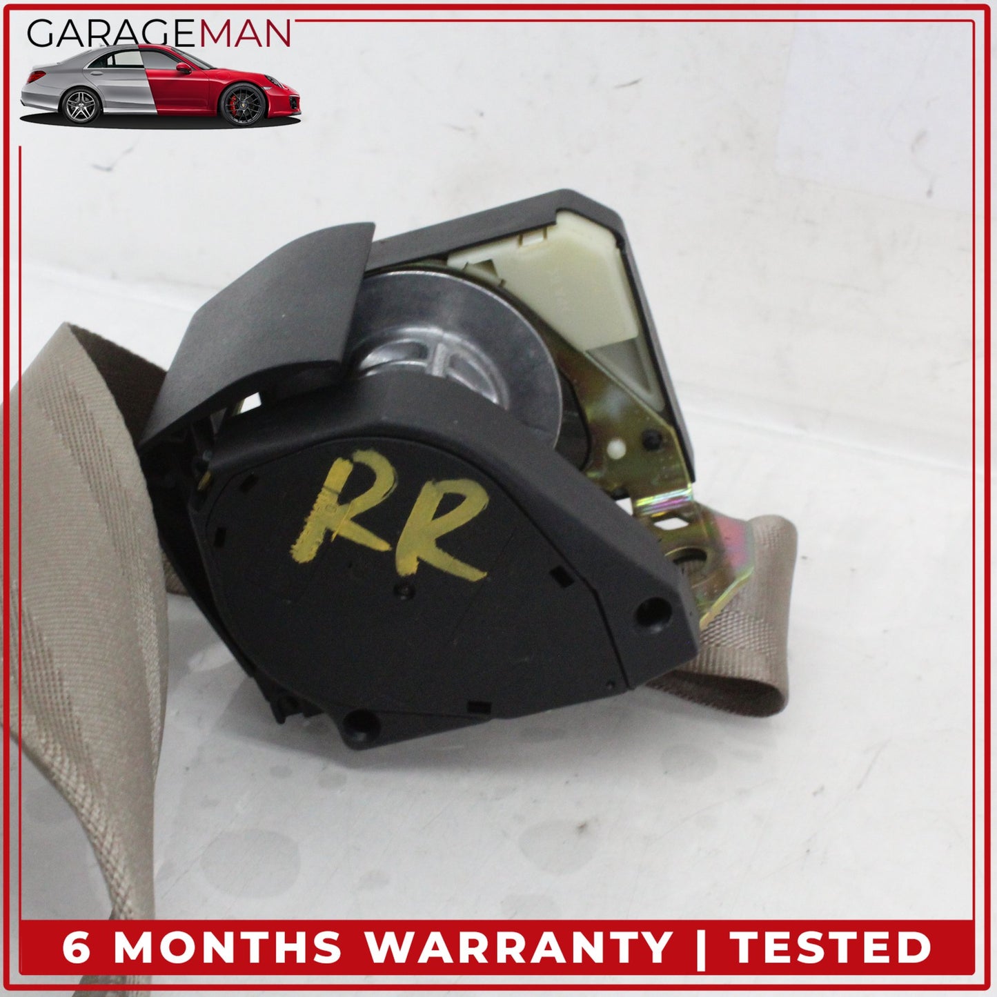 1997-2003 Jaguar XK8 XKR Rear Left or Right Side Seat Belt Retractor Beige OEM