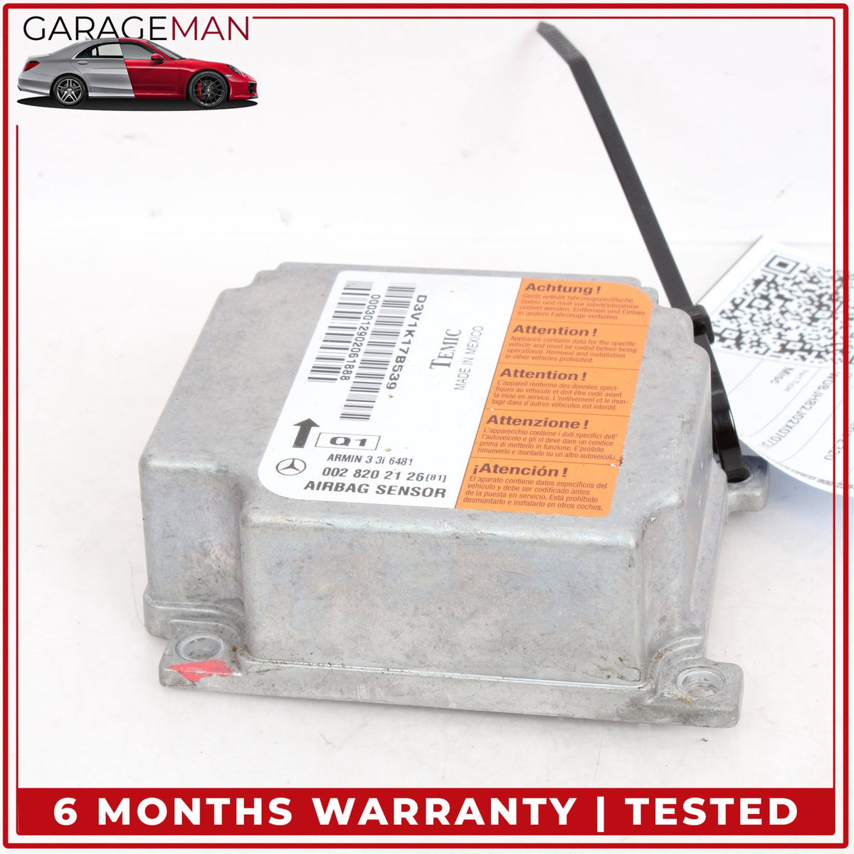 1998-2002 Mercedes W210 E320 Wagon Airbag Air Bag Sensor Module 0028202126 OEM