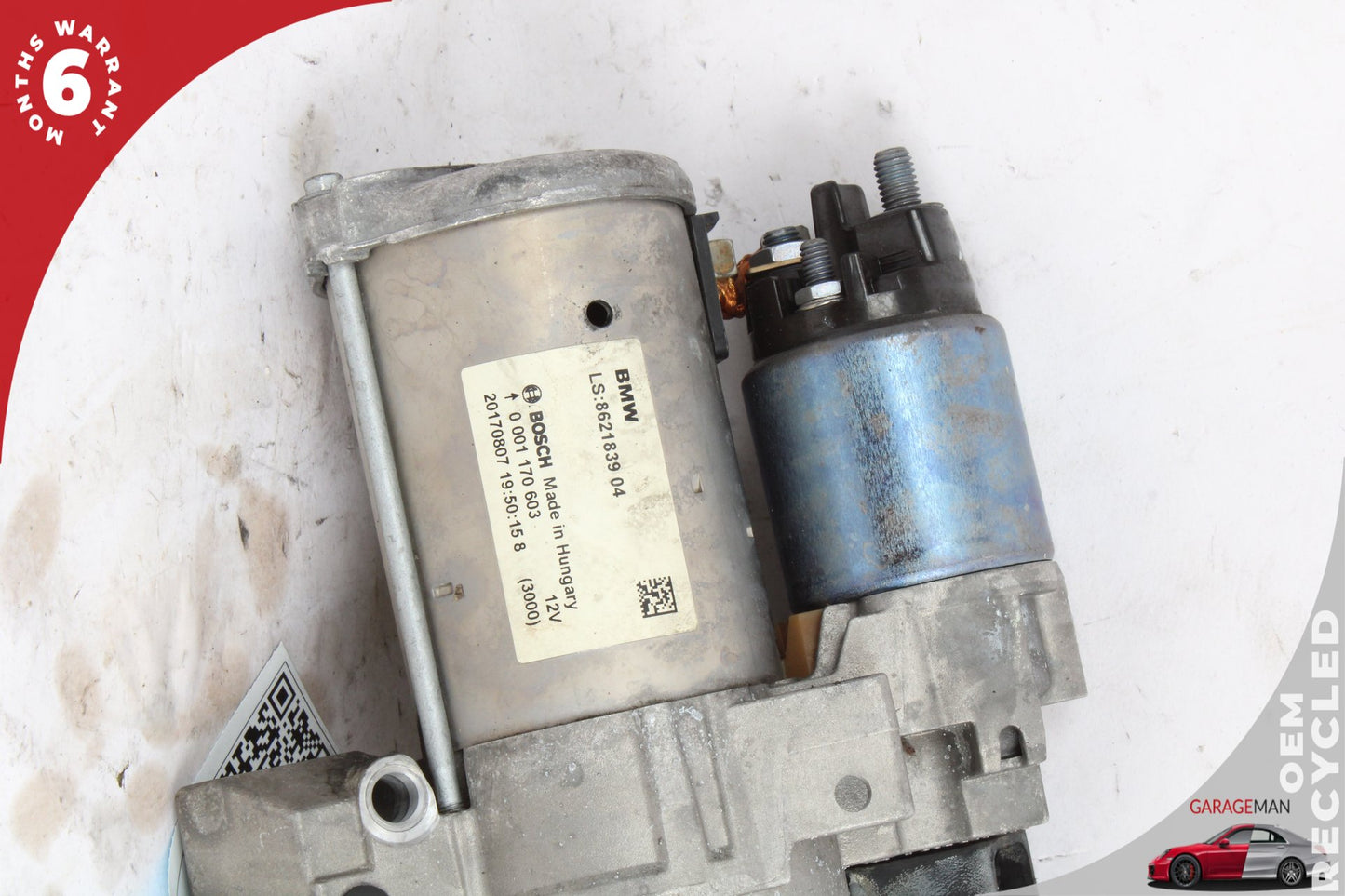2017-2021 BMW 430i 230i F36 12V Engine Motor Starter Bosch 8621839 OEM