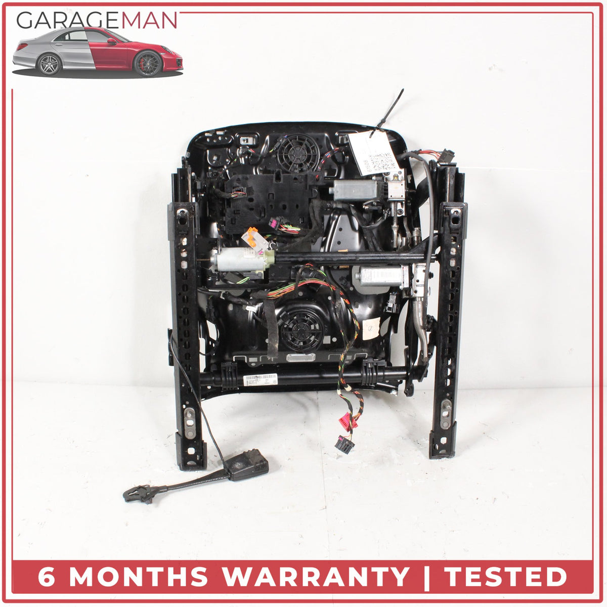2012-2018 Audi A7 Front Left Driver Side Seat Track Rail Frame w/ Motor OEM