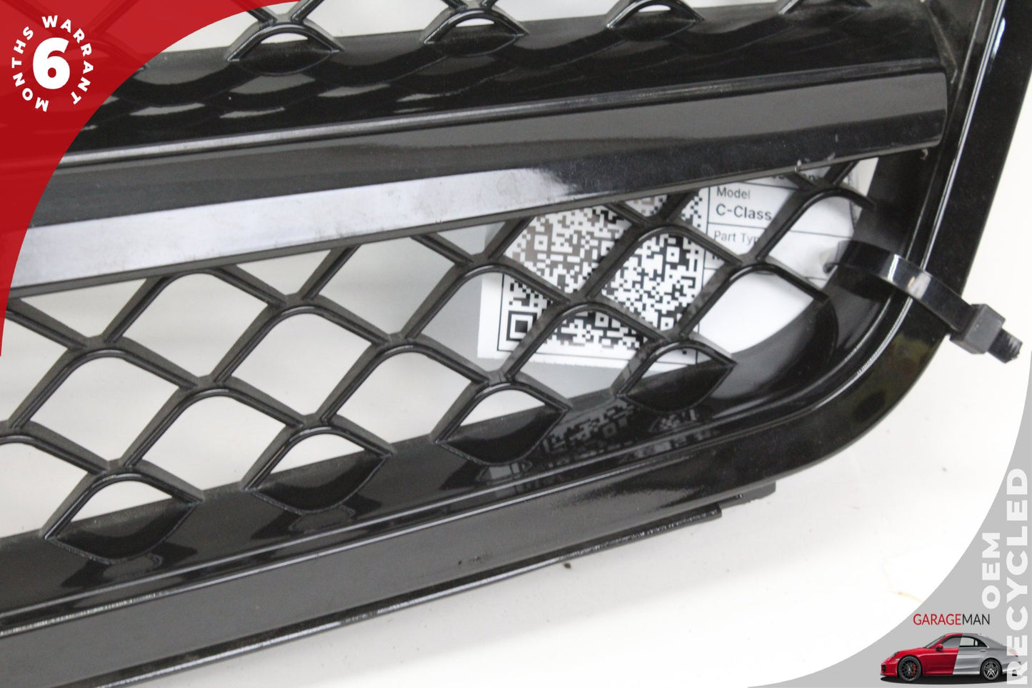 2008-2014 Mercedes W204 C300 C63 AMG Front Hood Radiator Grille Grill Black