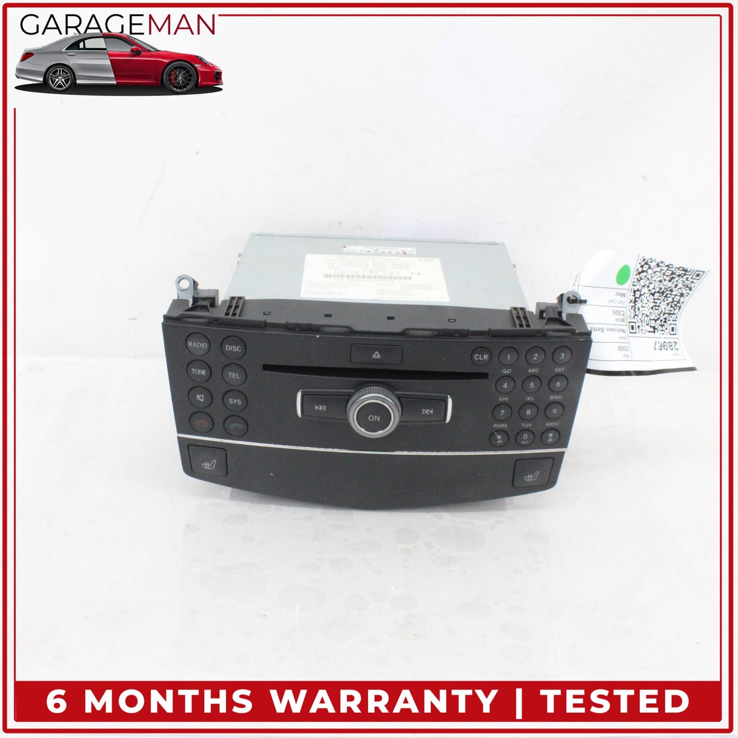 2008-2011 Mercedes W204 C300 Command Head Unit Navigation Radio 2048709990 OEM