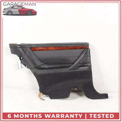 2000-2006 Mercedes W215 CL500 Rear Left Side Door Trim Panel Leather Black OEM