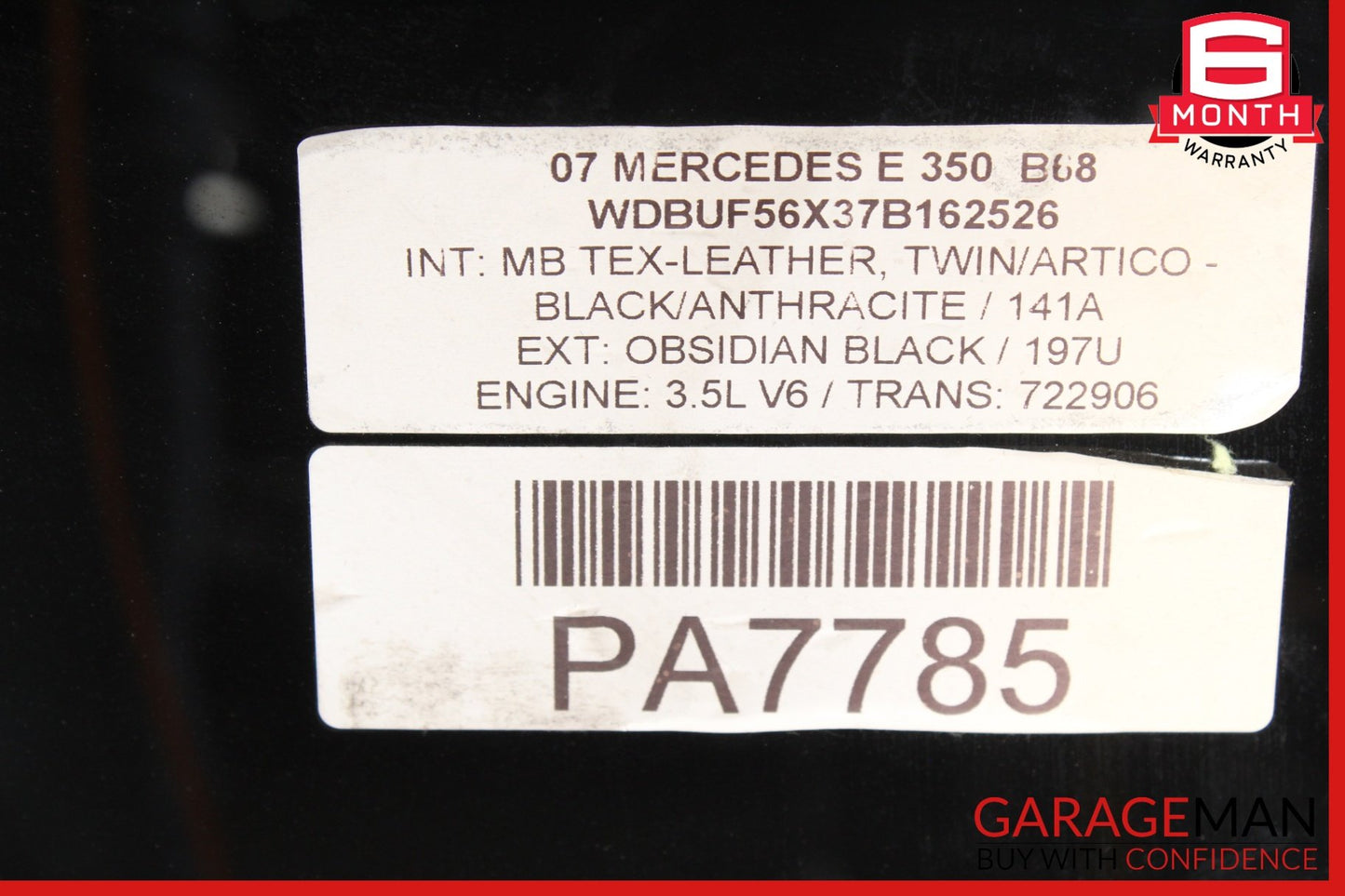 2003-2009 Mercedes W211 E350 Rear Panoramic Pano Sunroof Sun Roof Glass OEM