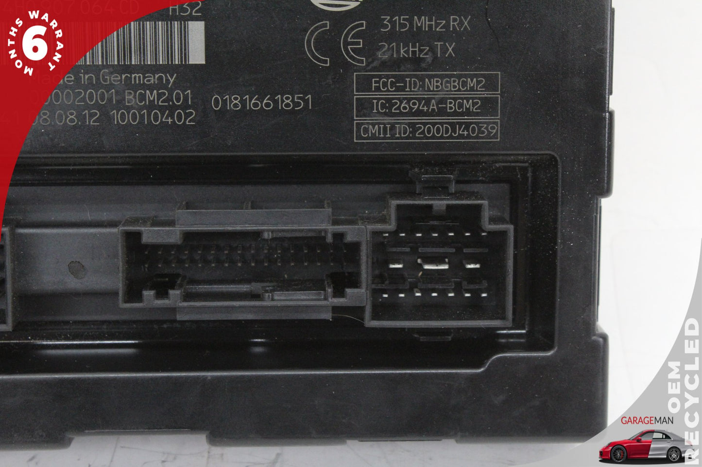 2011-2018 Audi A8 Sedan Keyless Comfort Body Control Module 4H0907064 OEM