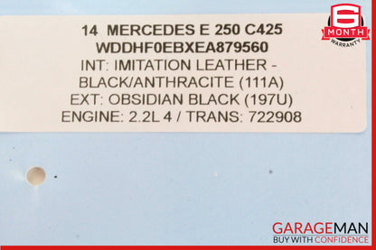 10-18 Mercedes W212 E250 Front Left Absorber Bumper Reinforcement Bracket OEM
