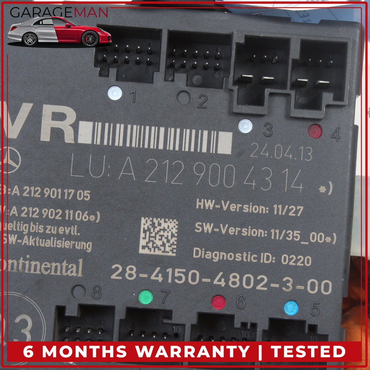 2008-2018 Mercedes W212 E350 Front Right Side Door Control Module 2129004314 OEM
