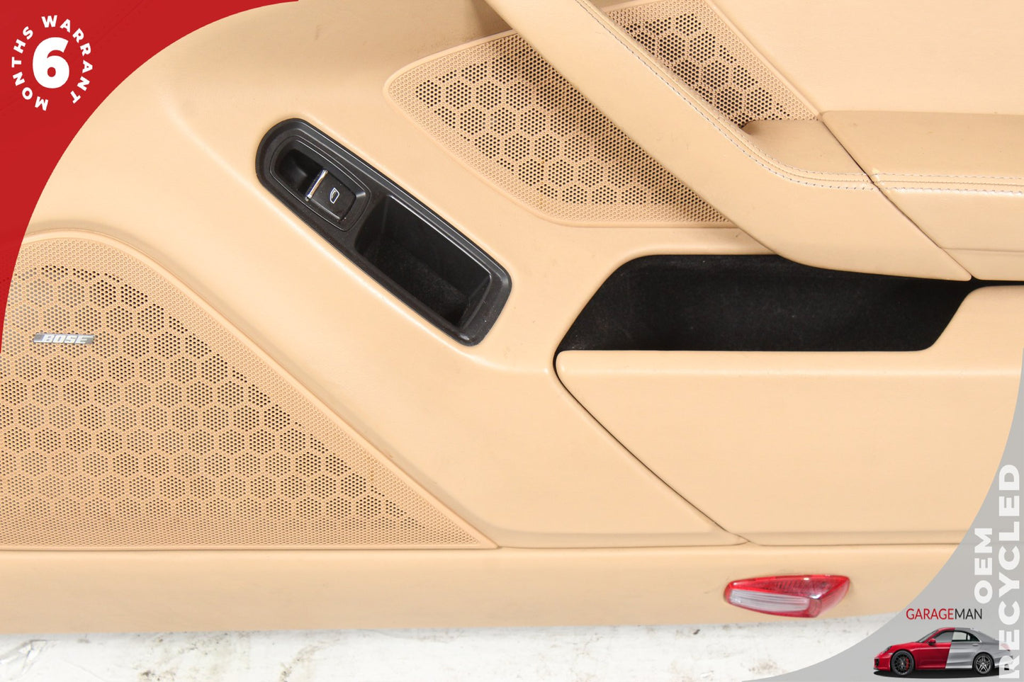 2010-2016 Porsche Panamera 970 Front Right Side Door Trim Panel Beige OEM
