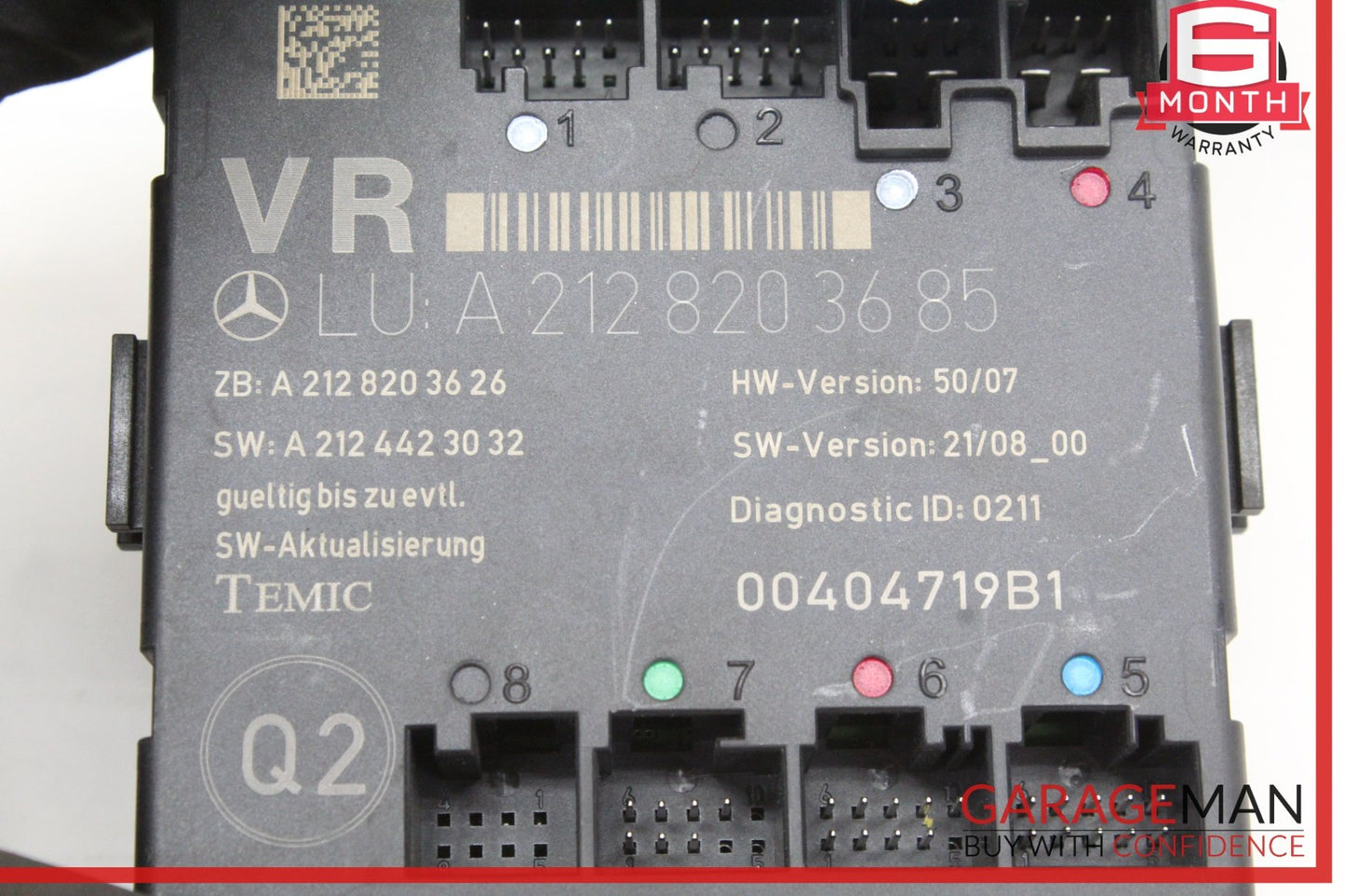 2008-2018 Mercedes W212 E350 Front Right Passenger Side Door Control Module OEM