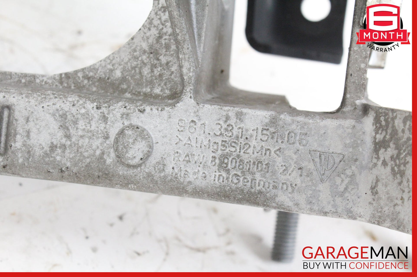 2013-2024 Porsche Cayman 981 Left Rear Suspension Subframe Side Bracket OEM